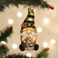 Old World Bee Happy Gnome Ornament Arriving Late Summer