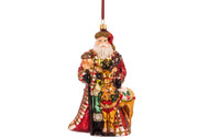 Huras Family Santa In Tartan Ornament  Available for Pre-Order