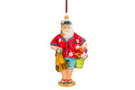 Huras Family Santa Heading To The Beach Ornament  Available for Pre-Order