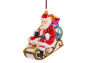 Huras Family Santa Flexible Flyer Ornament  Available for Pre-Order