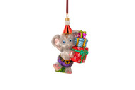 Huras Family Little Elephant With Gifts Ornament  Available for Pre-Order