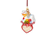 Huras Family Rocking Horse On Heart Ornamennt  (No Date)  Available for Pre-Order