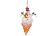 Huras Family Creamy Snowman Waffle Ornament  Available for Pre-Order