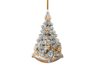 Huras Family Silver And Gold Tree On Pillow Ornament  Available for Pre-Order