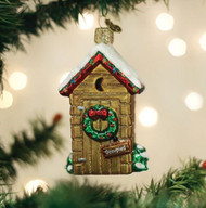 Old World Holiday Outhouse Ornament