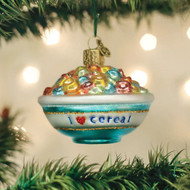 Old World Bowl Of Cereal Ornament