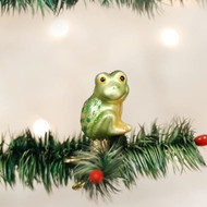 Old World Happy Froggy Ornament