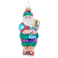 Radko Pickleball Pro Santa Ornament