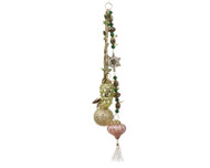 Decorative Glass Ornaments on Rope Garland