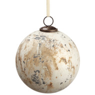 Antique Bronze Glass Ball Ornament