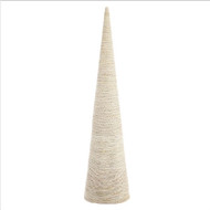 Metallic Jute Cone Topiary 48"
