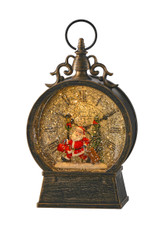 LED Traveler Santa Globe 9" B/O