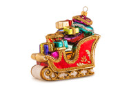 Huras Family Jewel-colored Fanciful Sleigh Ornament