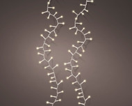 LED Soft Glow Warm White 1000 Count Lights 74ft. Compact Light Set with Transparent Wire