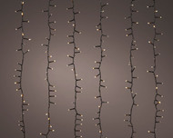 LED Soft Gold Tree Cascade Compact 648 Light Set 6.5 ft with Black Wire