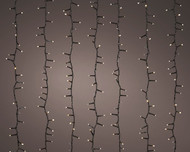 LED Warm White Tree Cascade 1080 Light Set 7.8 ft. with Black Wirecluster