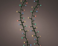 LED Multi 1000 Count Lights 74ft. Compact Light Set with Green Wire