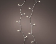 LED Battery Operated Warm White 11.5' Light Set With Translucent Wire