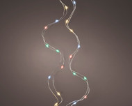 Micro LED Multi 60 Stringlight Set 9.67 ft. Battery Operated with Silver Wire