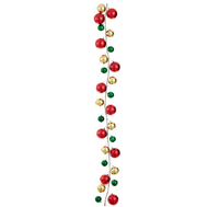 Shatterproof Ball Garland Red, Green, Gold Mixed 6'