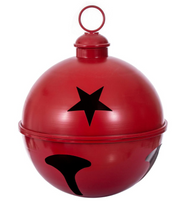 20" Red Iron Bell Ornament