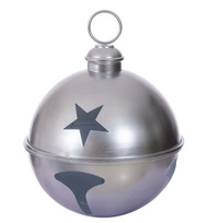 18" Silver Iron Bell Ornament