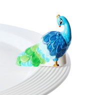 Nora Fleming fancy feathers (peacock) mini