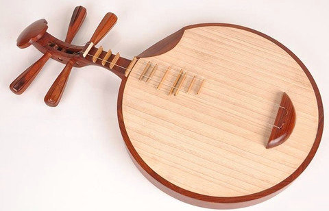 Professional Rosy Sandalwood Yueqin Chinese Moon Guitar with Case