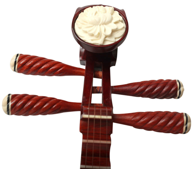 Quality Chinese Travel Size Rosy Sandalwood Pipa Instrument Chinese Lute With Accessories
