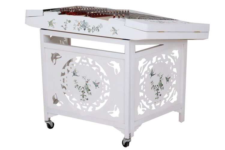 Professional Piano Lacquer Painted Yangqin Instrument Chinese Hammered Dulcimer with Accessories