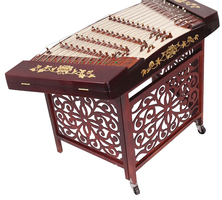 Professional Hardwood Yangqin Instrument Chinese Hammered Dulcimer with Accessories