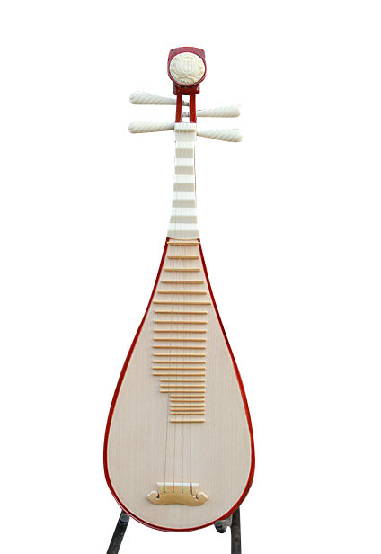 Professional Level Rosy Sandalwood Pipa Instrument Chinese Lute With Accessories