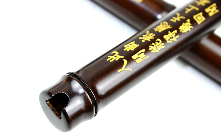 Master Made Chinese Aged Rosy Sandalwood Flute Xiao Instrument 3 Sections With Case