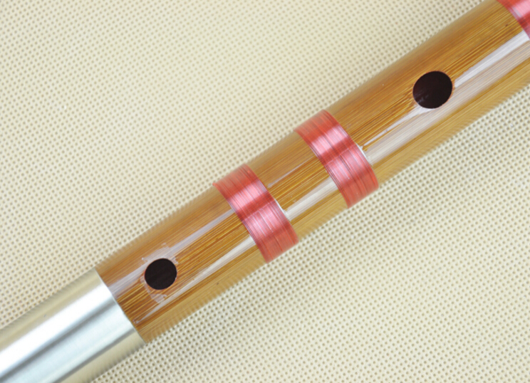 Professional Level Chinese Purple Bamboo Flute Dizi Instrument with Accessories