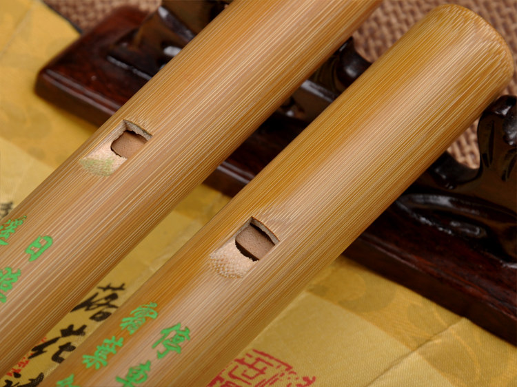 Beginner Level Travel Size Bamboo Flute Dizi Instrument One Section