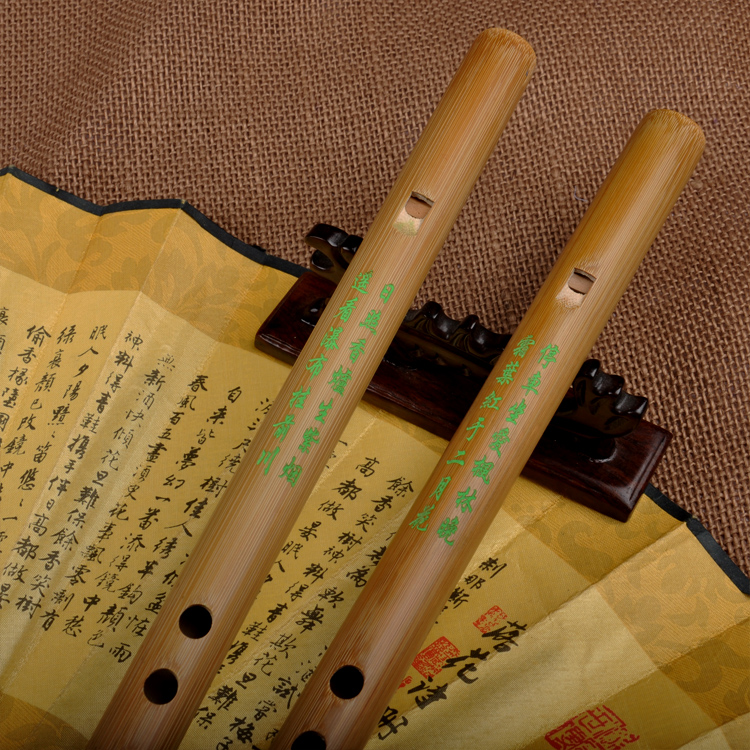 Beginner Level Travel Size Bamboo Flute Dizi Instrument One Section