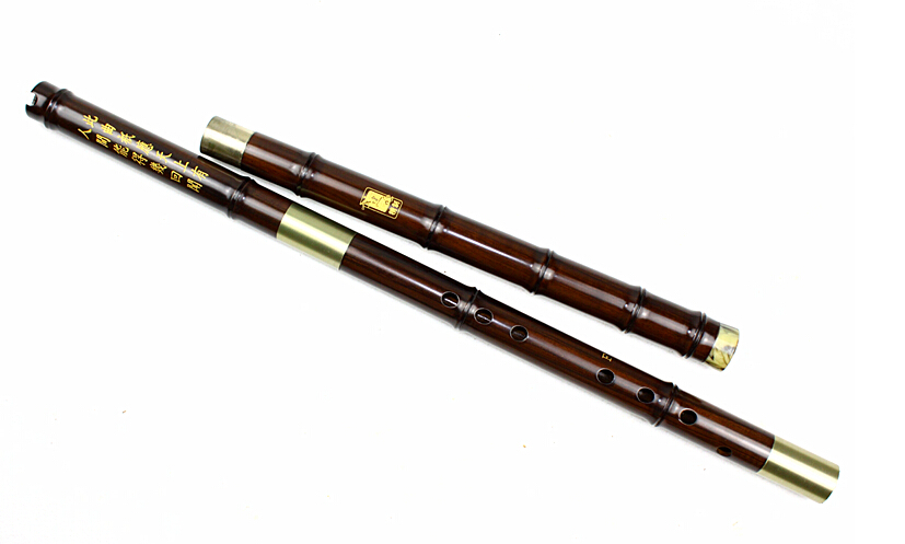 Master Made Chinese Aged Rosy Sandalwood Flute Xiao Instrument 3 Sections With Case