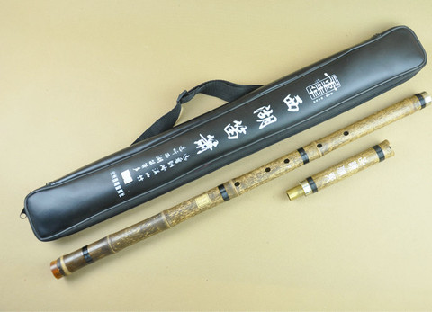 Master Made Purple Bamboo Flute Xiao Instrument Chinese Shakuhachi 2 Sections