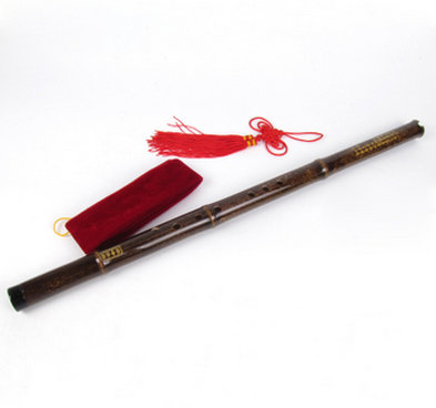 Quality Chinese Purple Bamboo Flute Xiao Instrument One Section Travel Size