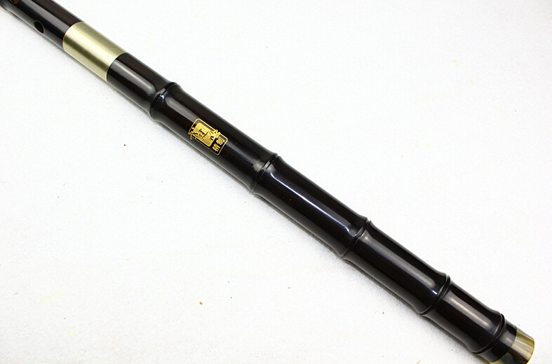 Master Made Chinese Black Sandalwood Flute Xiao Instrument 3 Sections With Case