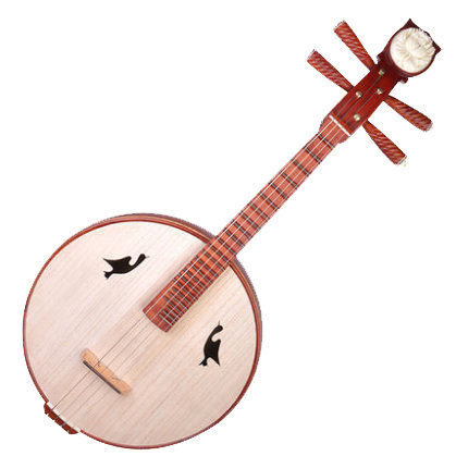Concert Grade Rosy Sandalwood Zhongruan Instrument Chinese Moon Guitar Ruan