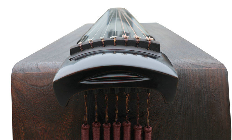 Concert Grade Aged Fir Wood Guqin Chinese 7 Stringed Zither Lian Zhu Style