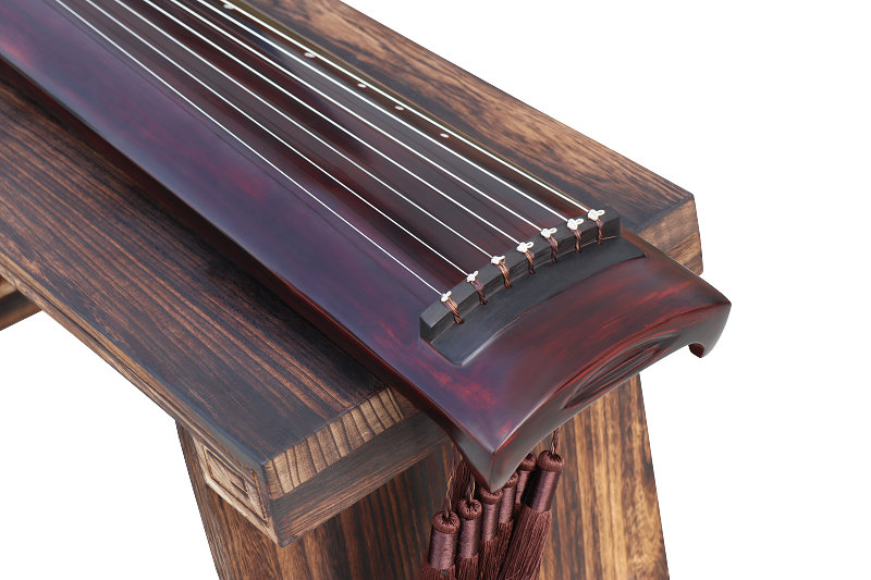 Professional Aged Fir Wood Guqin Instrument Chinese 7 String Zither Zheng He Style