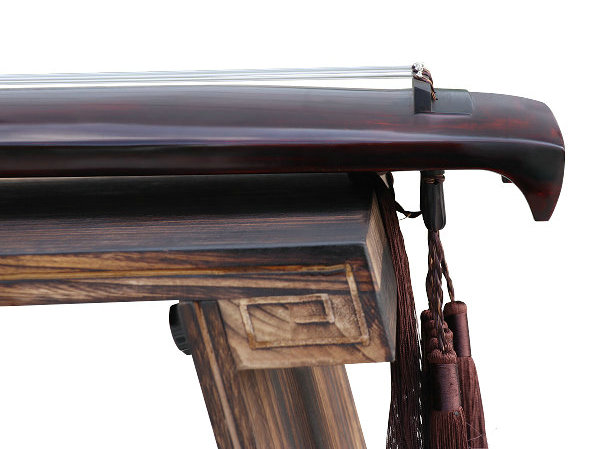 Professional Aged Fir Wood Guqin Instrument Chinese 7 String Zither Zheng He Style