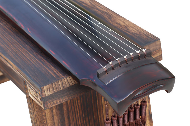 Professional Aged Fir Wood Guqin Instrument Chinese 7 String Zither Sheng Nong Style