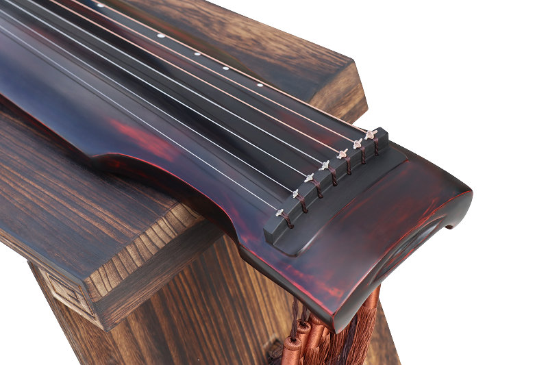 Professional Aged Fir Wood Guqin Instrument Chinese 7 String Zither Zhong Ni Style