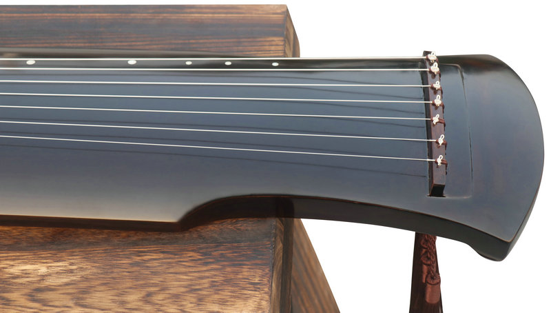 Exquisite Chinese 7 String Instrument Aged Fir Guqin Zither Gu Qin Fu Xi Style