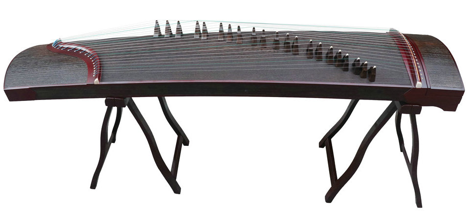 Concert Grade Rosy Sandalwood & Paulownia Plain Surface Guzheng Chinese Zither