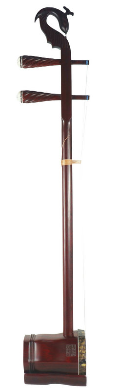 Premium Quality Phoenix Carved African  Aged Purple Sandalwood Erhu Chinese Violin With Accessories