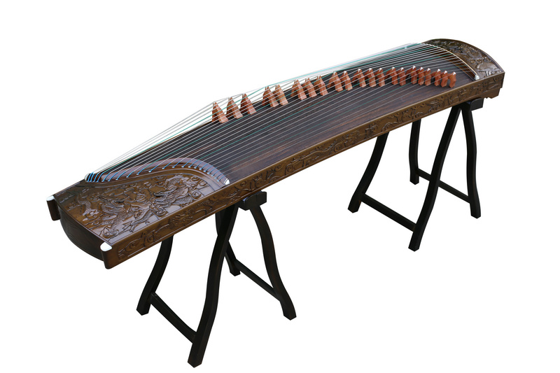 Buy Concert Grade Carved Aged Nanmu Guzheng Chinese Zither Harp
